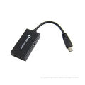 High-speed MHL Cable, Micro USB Male to HDMI Female for HDTV and Smartphone